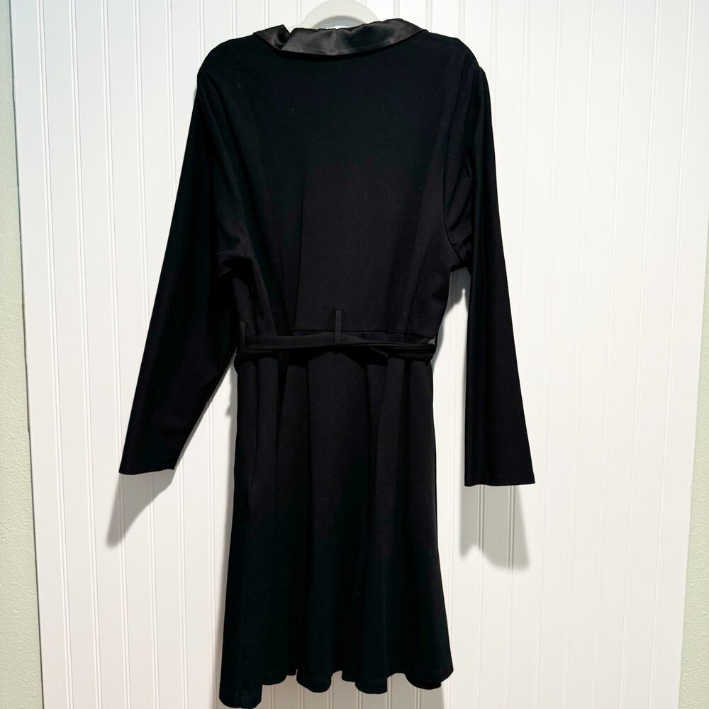 Torrid Mini Tuxedo Dress Satin Color Wrap Top Plus Size 22 - Picture 7 of 7